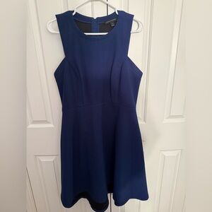 Banana Republic Deep Blue fit and flare Dress S 12